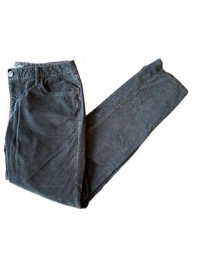 Eddie Bauer Women's Boyfriend Slim Corduroy Pants Size 8 Gray Streetwear Fall
